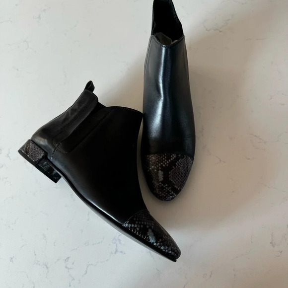 Massimo Dutti animal print black booties size: 10US/40 EU - Picture 3 of 8